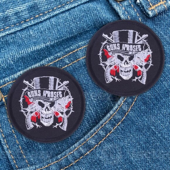 (2) Vintage Band Patches IRON ON Badge Set Music Band Fan Clothing Embroidered - Picture 1 of 4